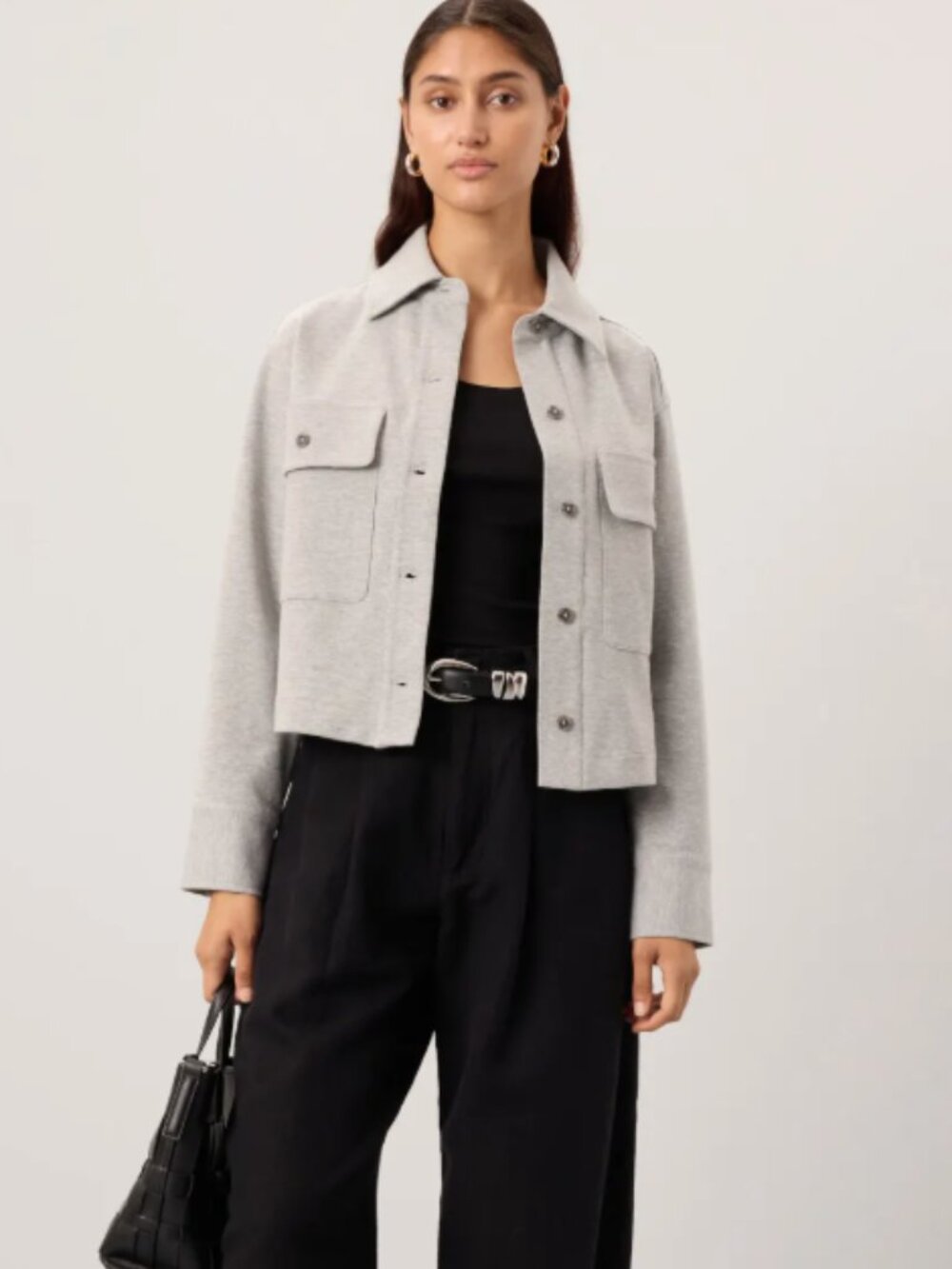 NWT VINCE Cropped Shirt Jacket